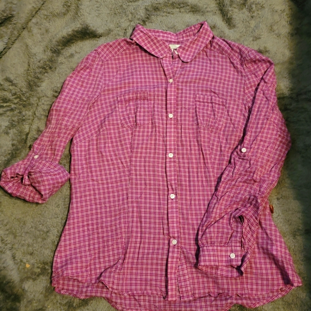Old Navy button up blouse size Large